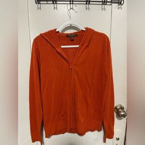 XL Vibrant Orange Zip-Up Sweater – Lena Jeans